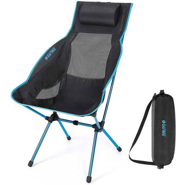 G4Free Upgraded Camping Chairs Hiking Ultralight Portable Folding Chair Compact Heavy Duty with Carry Bag for Outdoor BBQ Backpacking Picnic Camp 